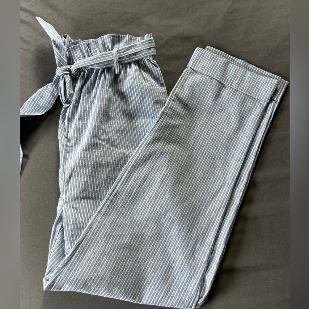 Blue & White pin stripe pants